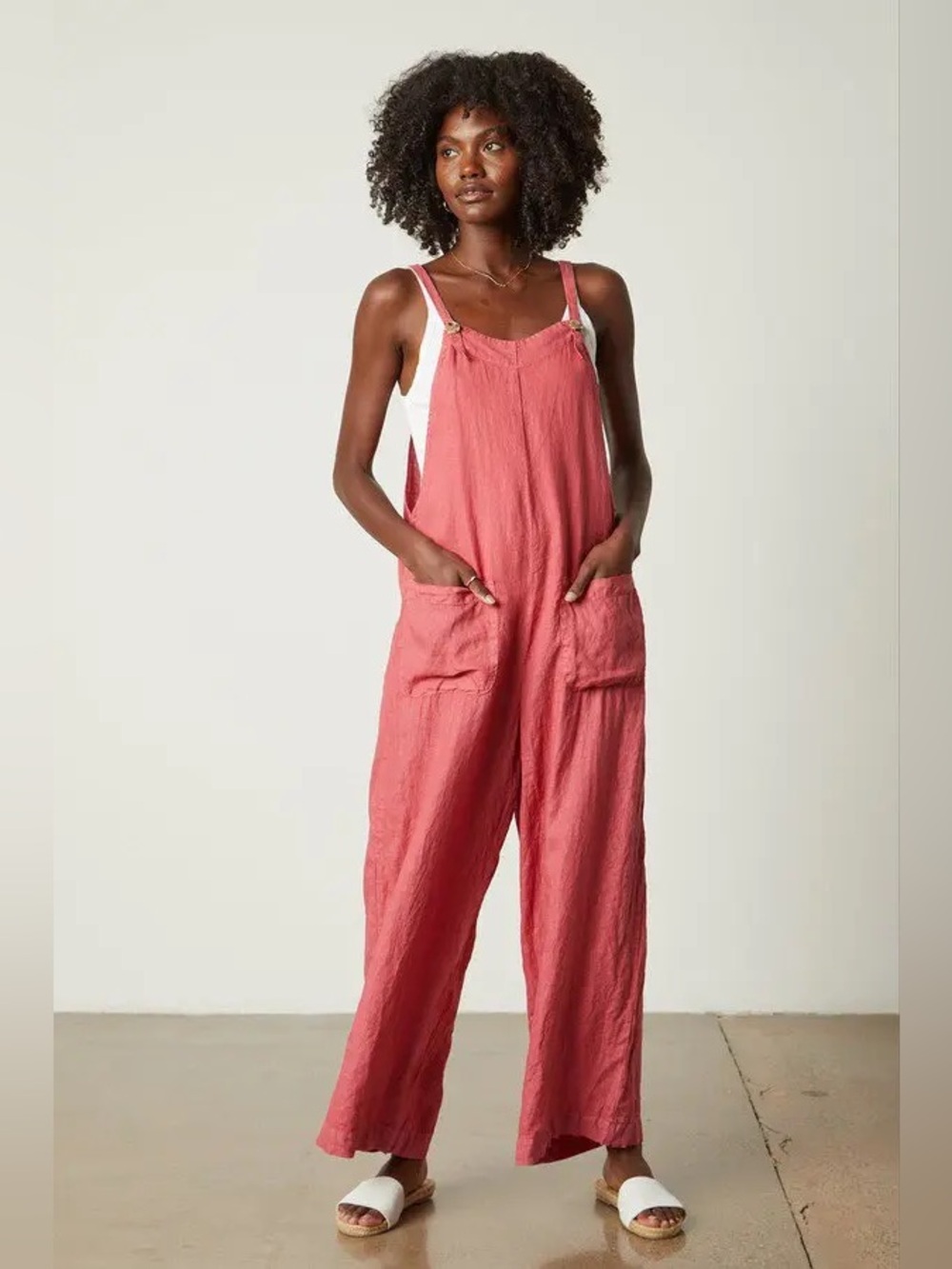Velvet by Graham & Spencer | Isabel Linen Romper XS